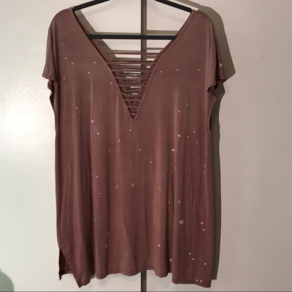 American Eagle Outfitters Tops - Mauve AEO Soft And Sexy T